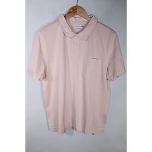 Merz b. Schwanen Men's Medium Light Pink Short Sleeve Polo Shirt
